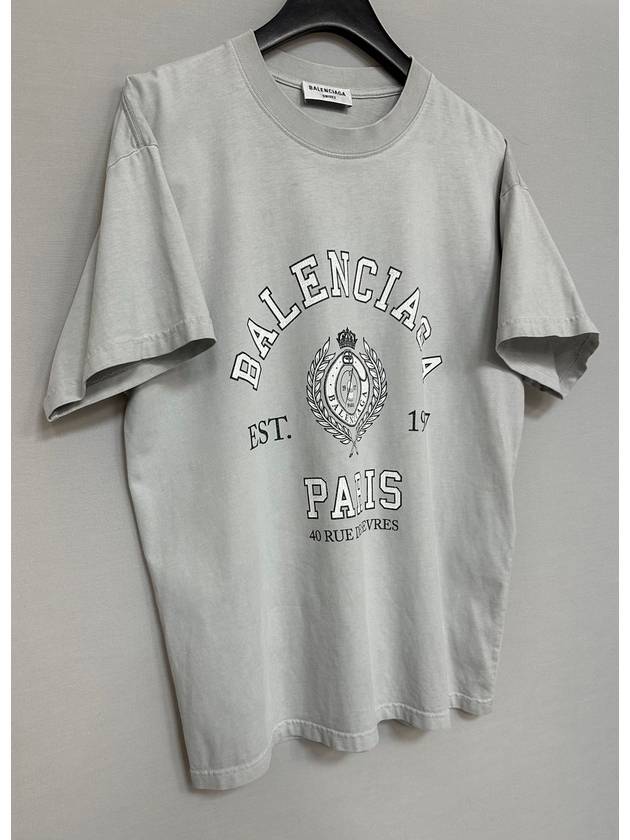 Luxury Balenciaga  College 1917 Short Sleeve T Shirt 100