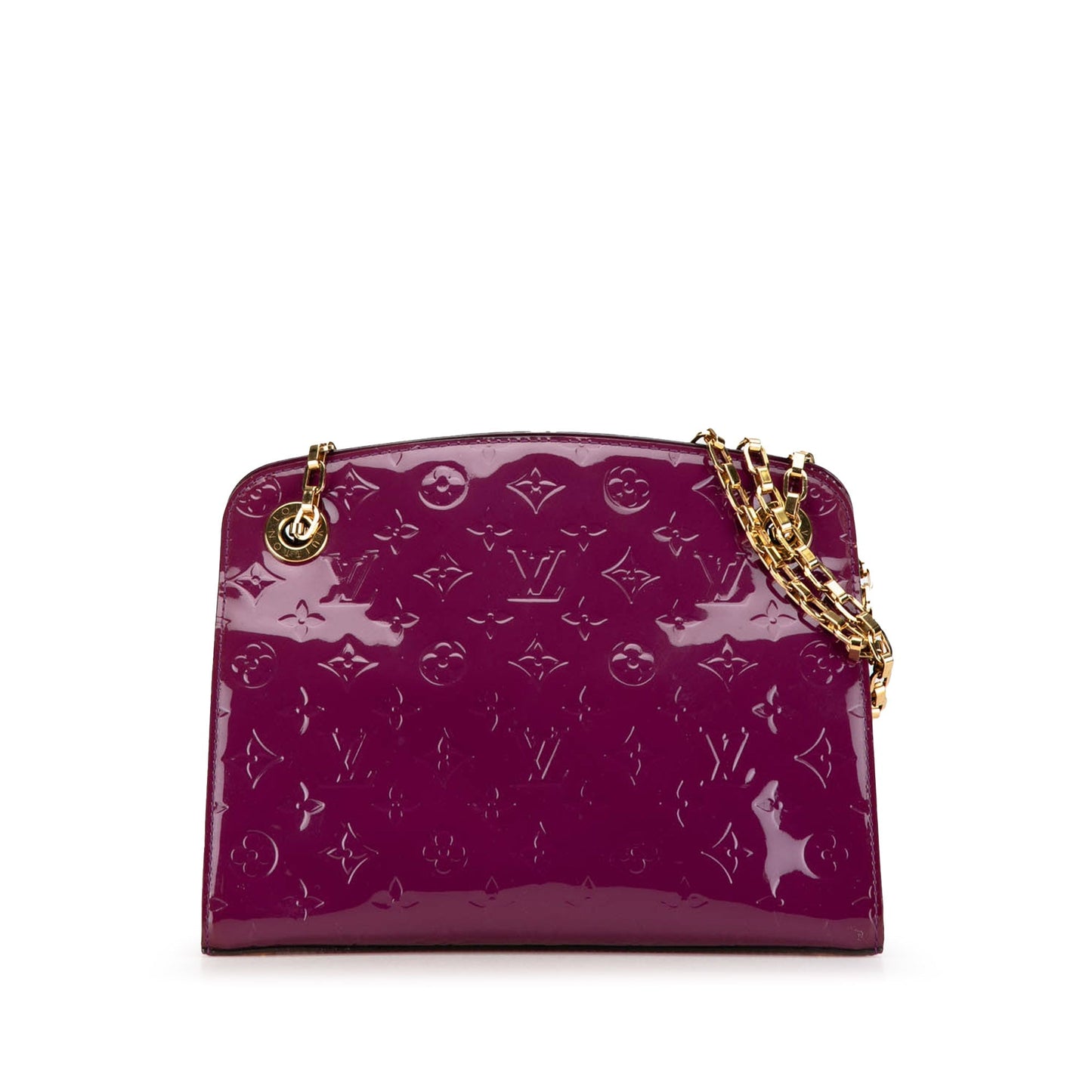 Purple Louis Vuitton Monogram Vernis Virginia PM Shoulder Bag