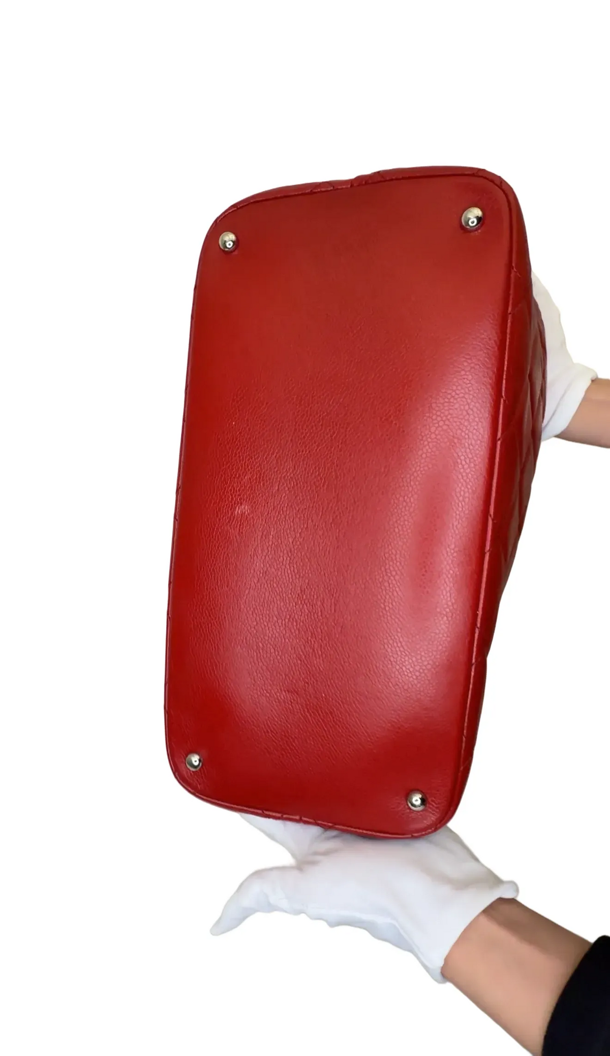 Coco cabas leather handbag Chanel Red in Leather B22-44 B22-44