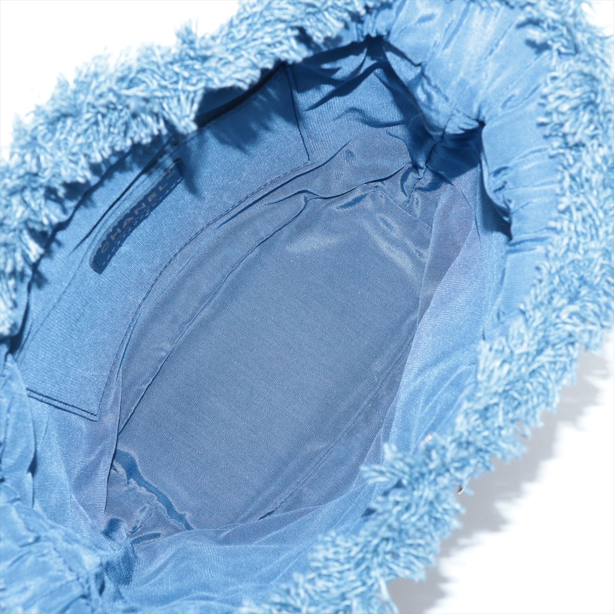 Chanel Matrasse Denim Handle Shoulder Bag Blue G