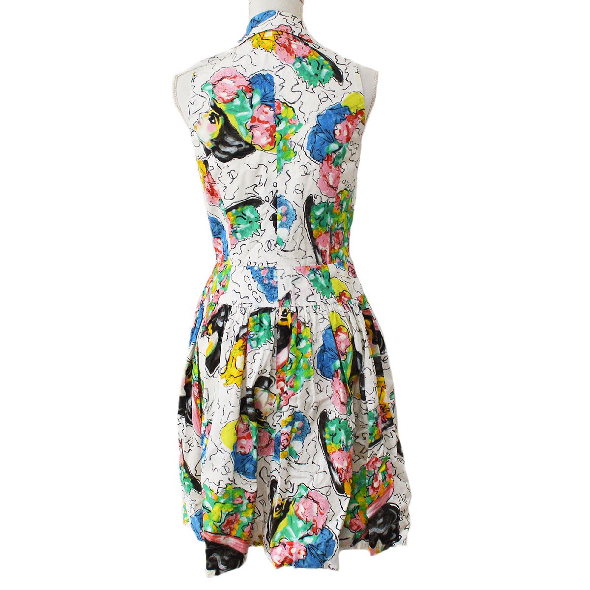 CHANEL 1995 CC buttons logo-print shirtdress #42