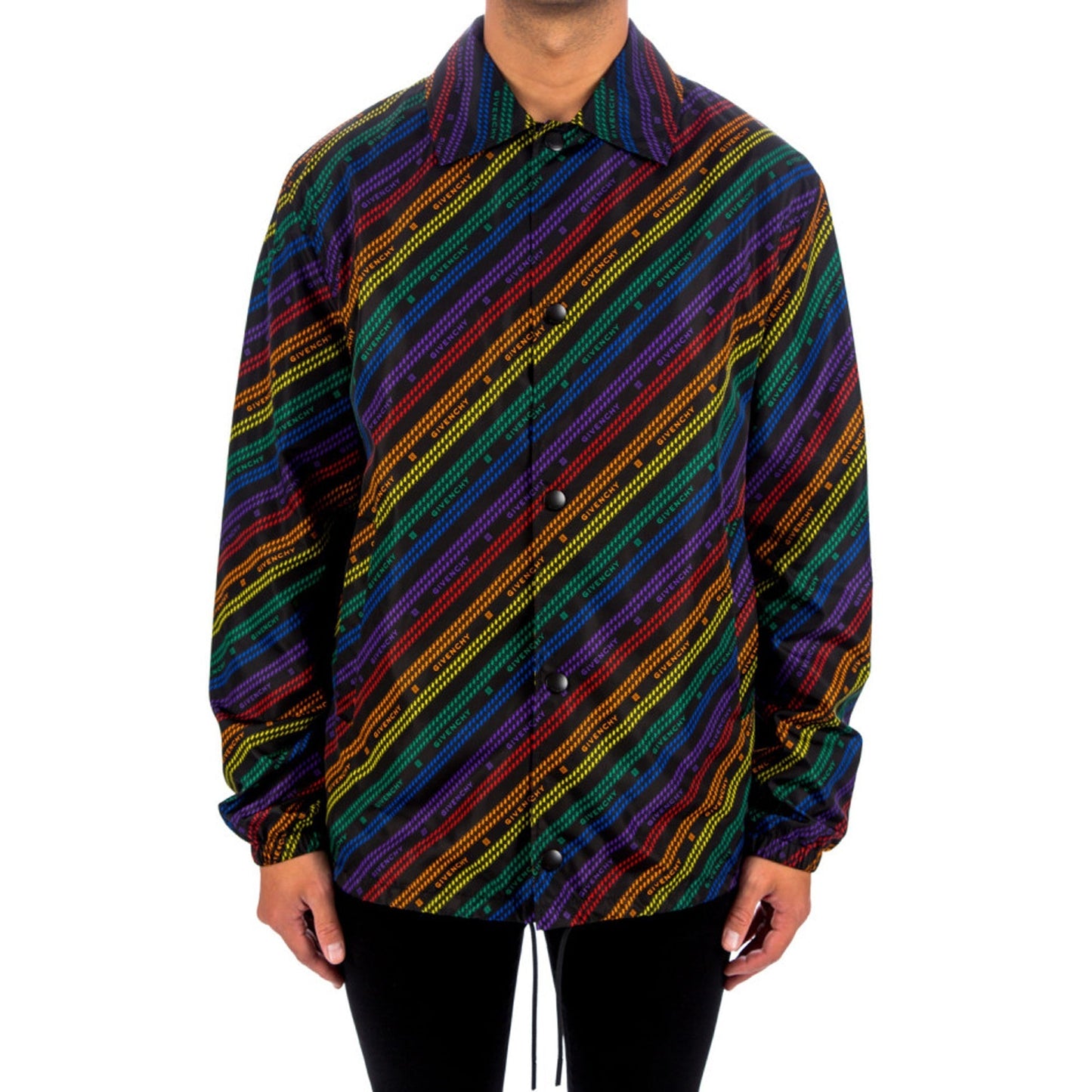 Givenchy Rainbow Chain Nylon Jacket Men