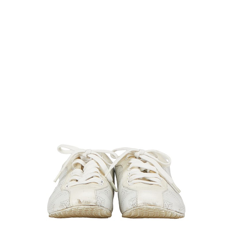 Louis Vuitton Monogram Machina Trainers Size 34 White Leather  Louis Vuitton