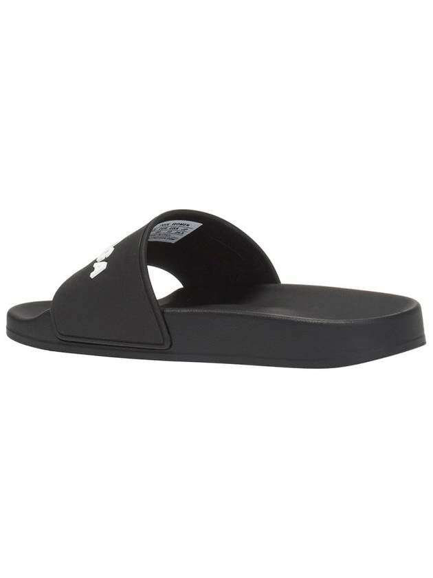 Luxury Balenciaga  Logo Slippers Black