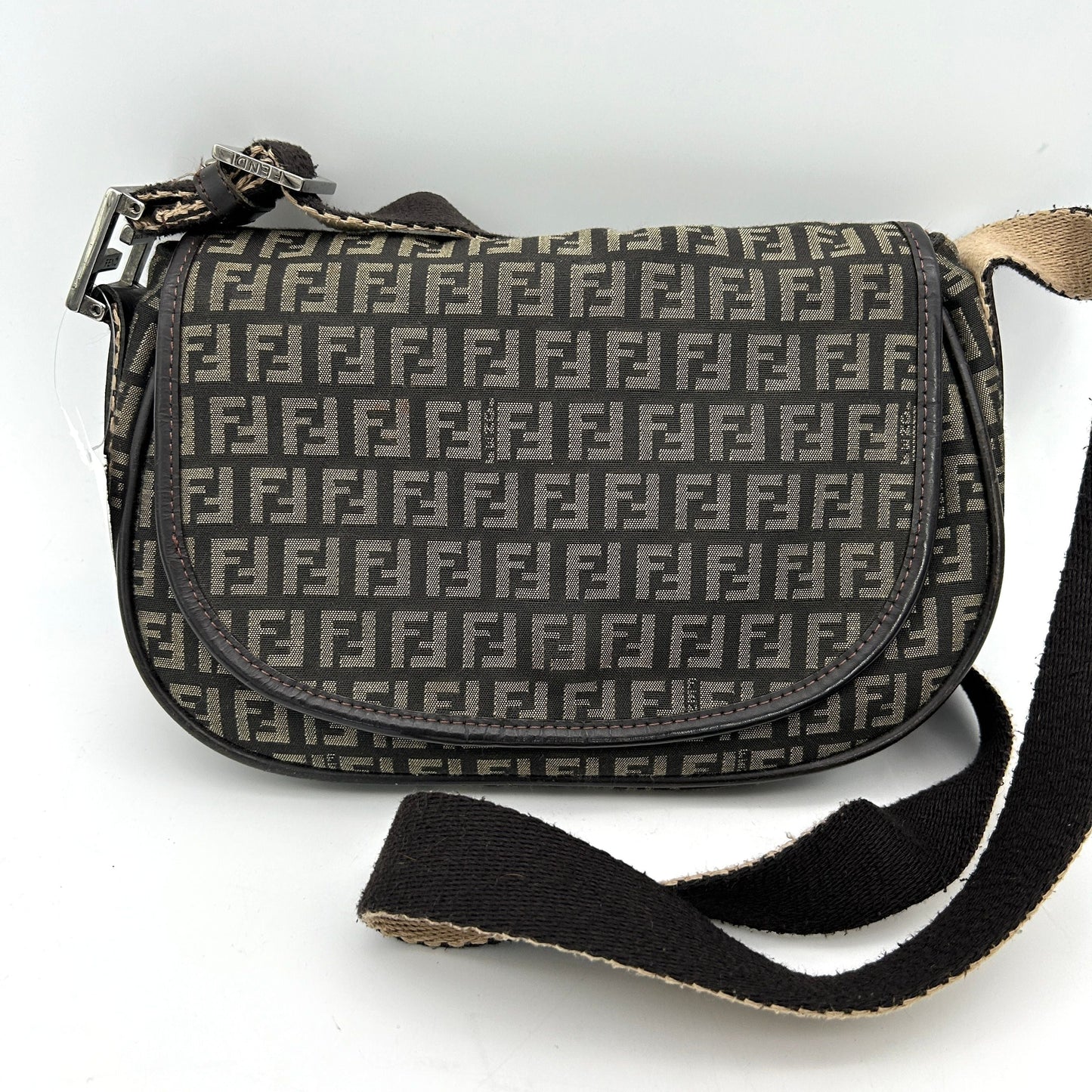 Fendi Brown Zucchino Crossbody Bag Fendi fe8819bf