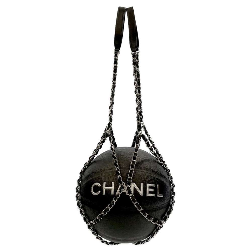 CHANEL Basketball Black/Silver Rubber Size 7