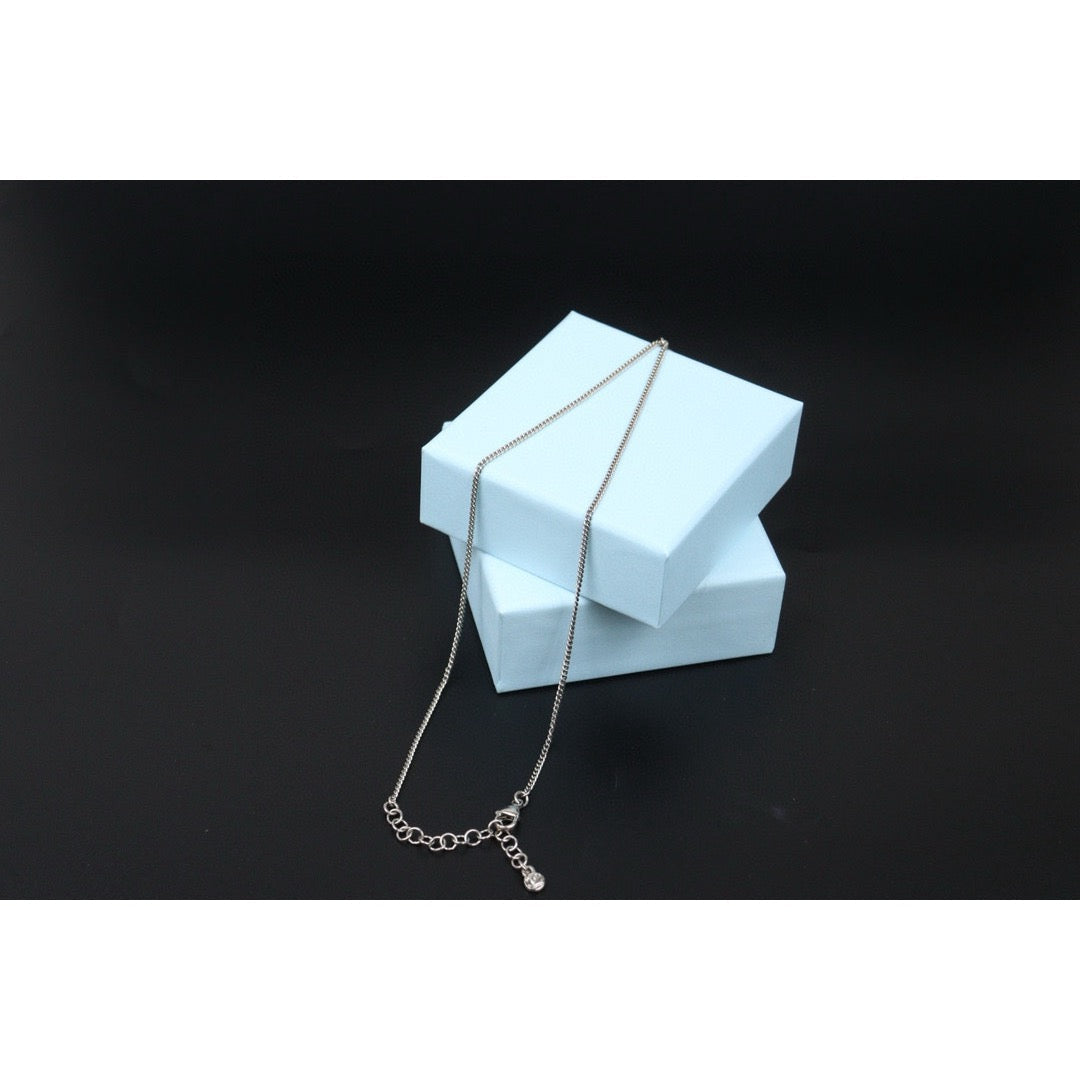 Very Good ( Rank A)｜ CHANEL COCO Mark Silver Plating Diamond Necklace  ｜S24112505
