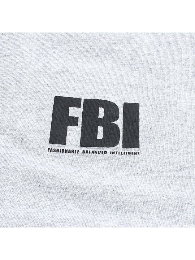 Luxury Balenciaga  FBI Logo Sweatshirt Grey
