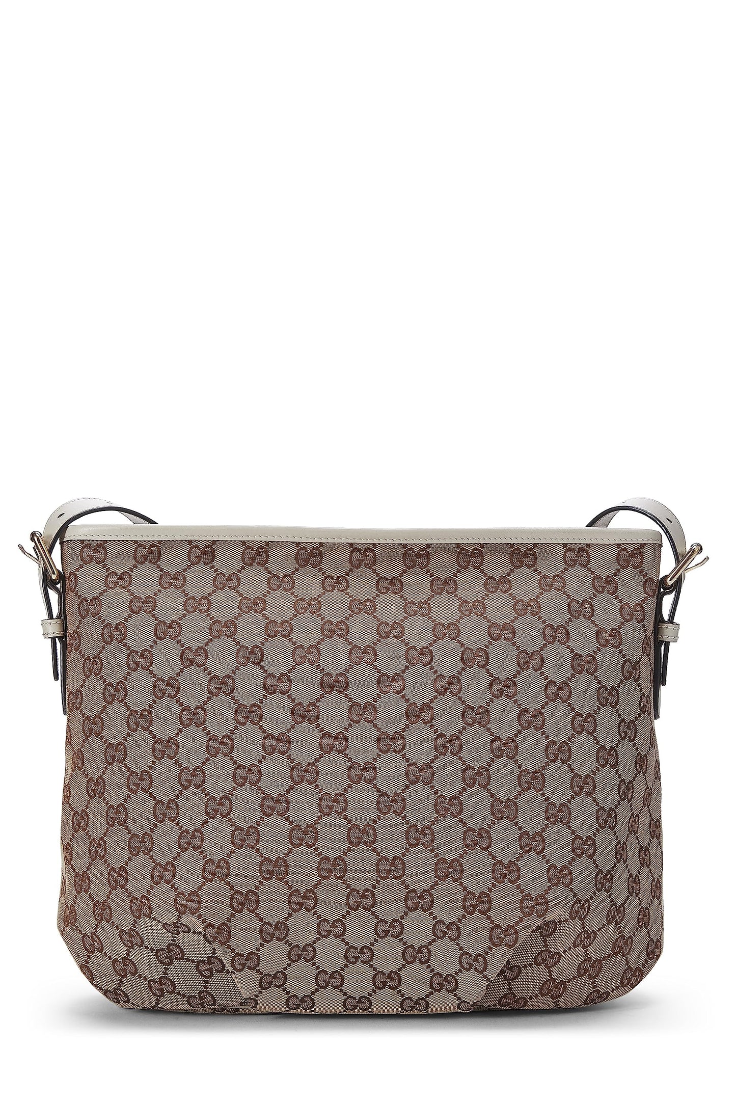 Gucci, Original GG Canvas Zip Pocket Crossbody Large, White