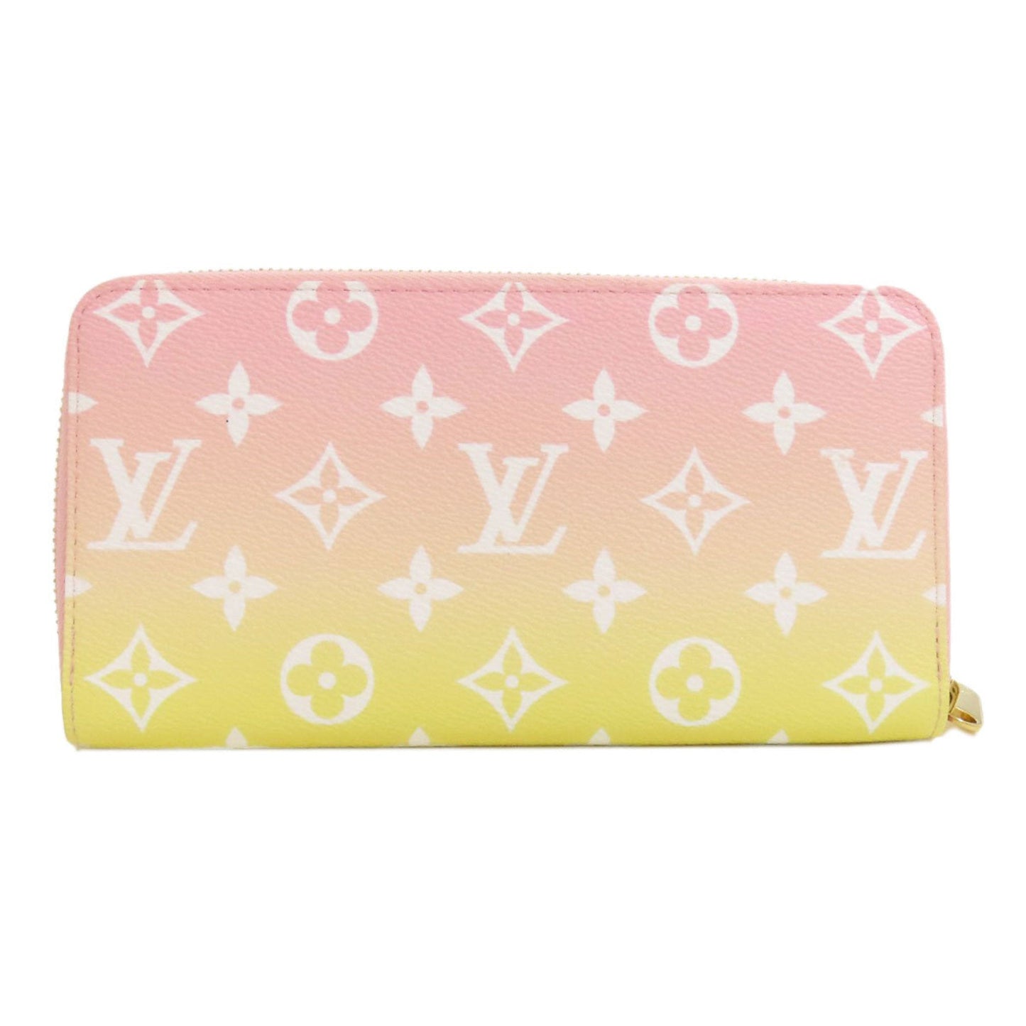 Louis Vuitton Monogram pink yellow Monogram Long Wallet (Bi-Fold)