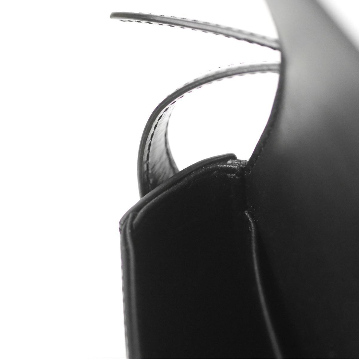 Celine Triomphe Shoulder Bag Black Calfskin