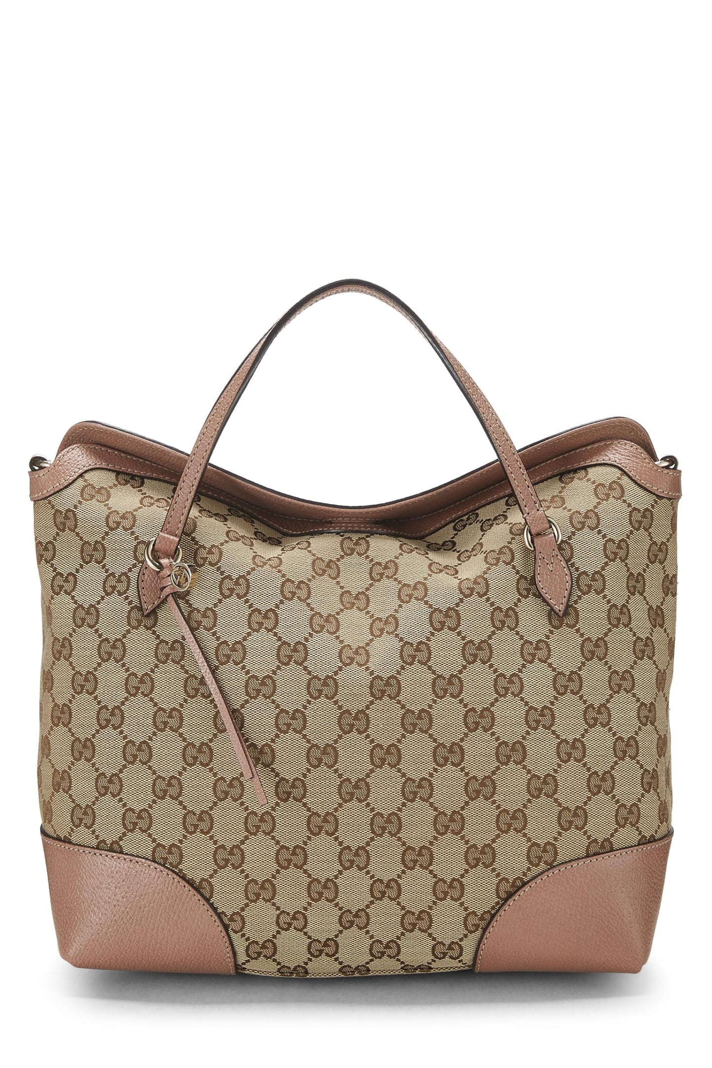 Gucci, Pink Original GG Canvas Bree Top Handle Bag, Pink