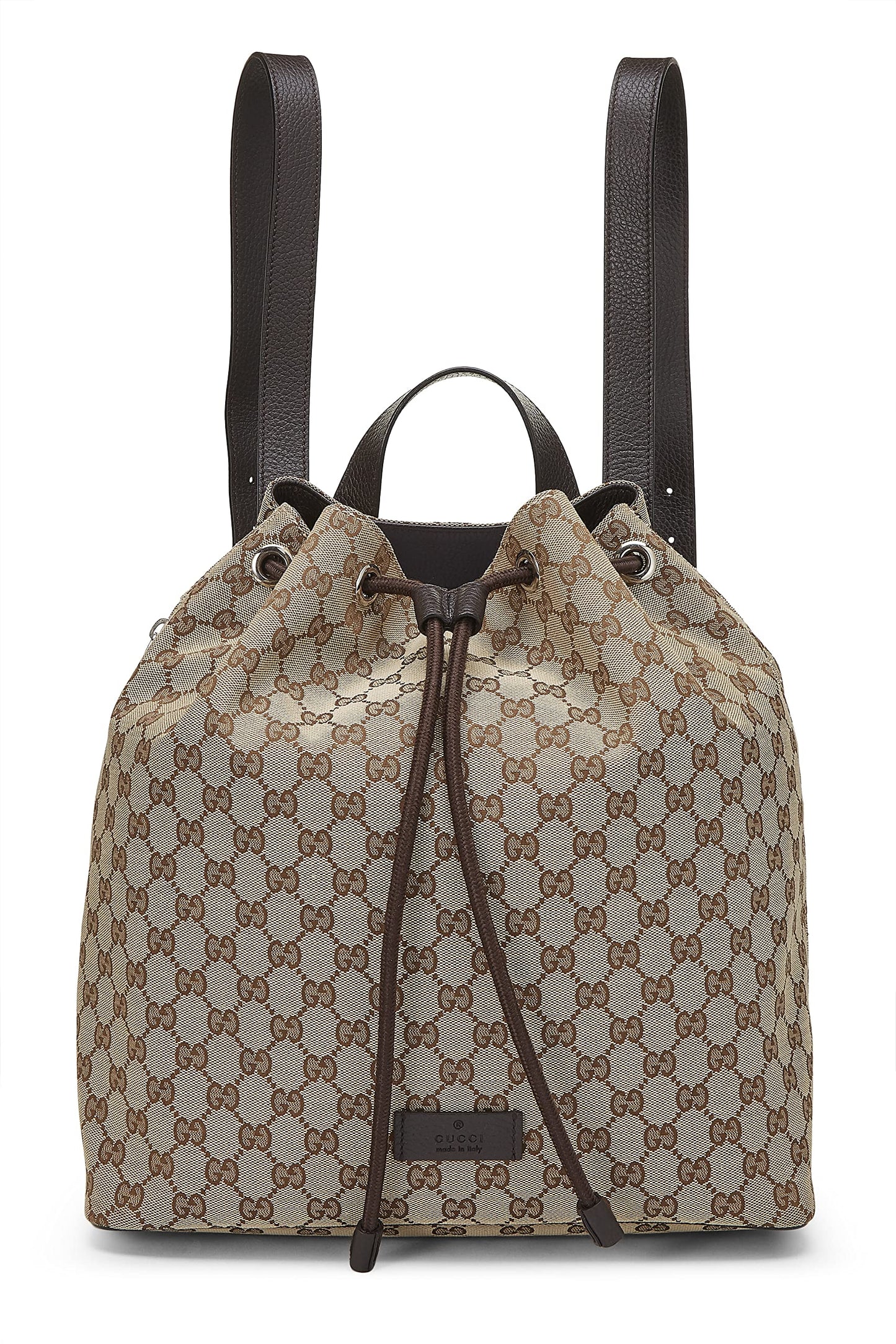 Gucci, Original GG Canvas Drawstring Backpack, Brown