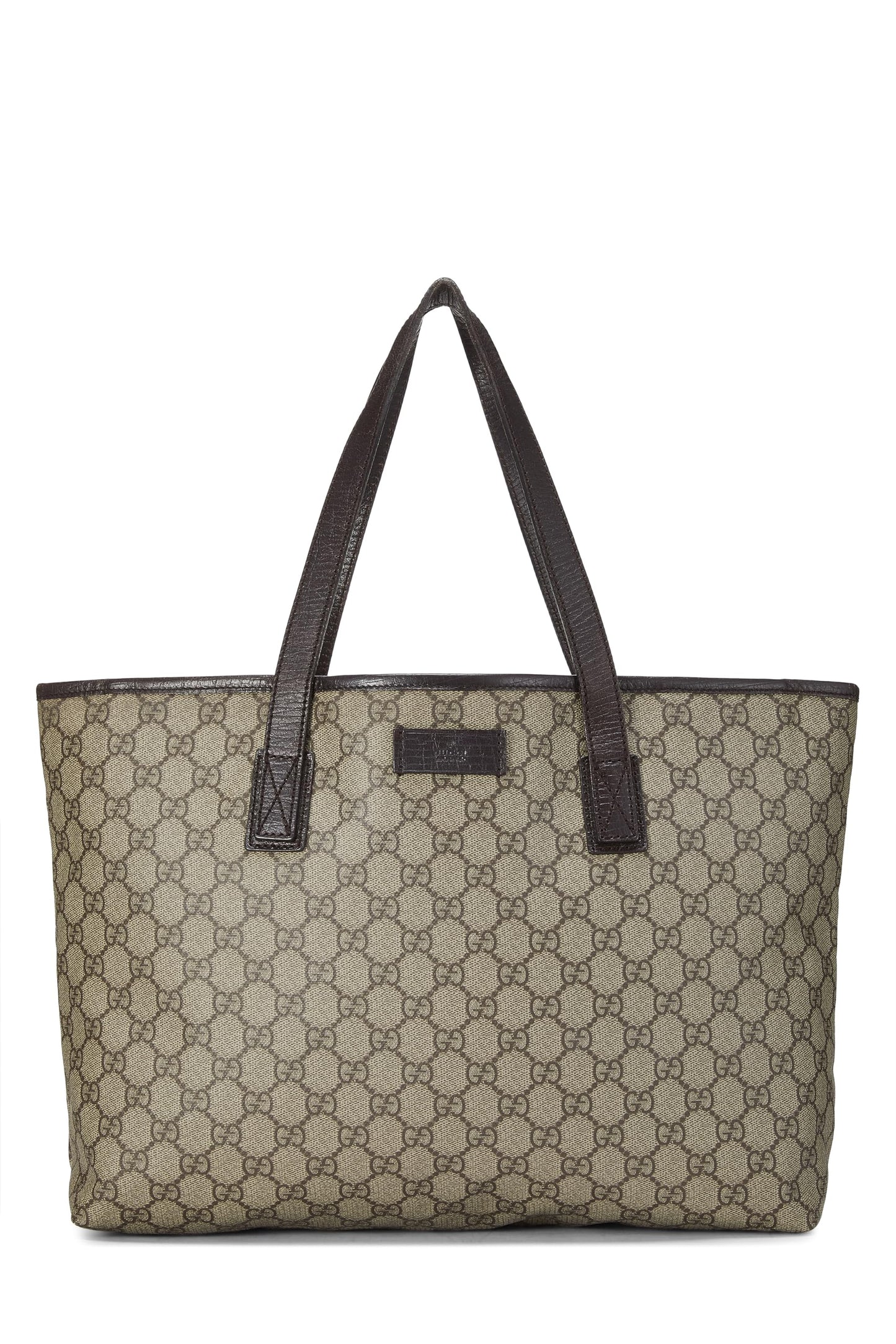Gucci, Original GG Supreme Canvas Tote Large, Brown