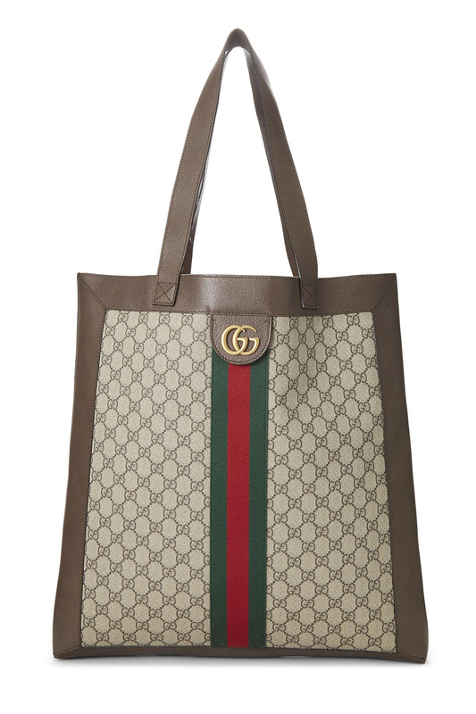 Gucci, Original GG Supreme Canvas Ophidia Tote Large, Brown