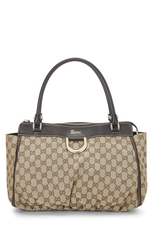 Gucci, Original GG Canvas Abbey Zip Tote, Brown