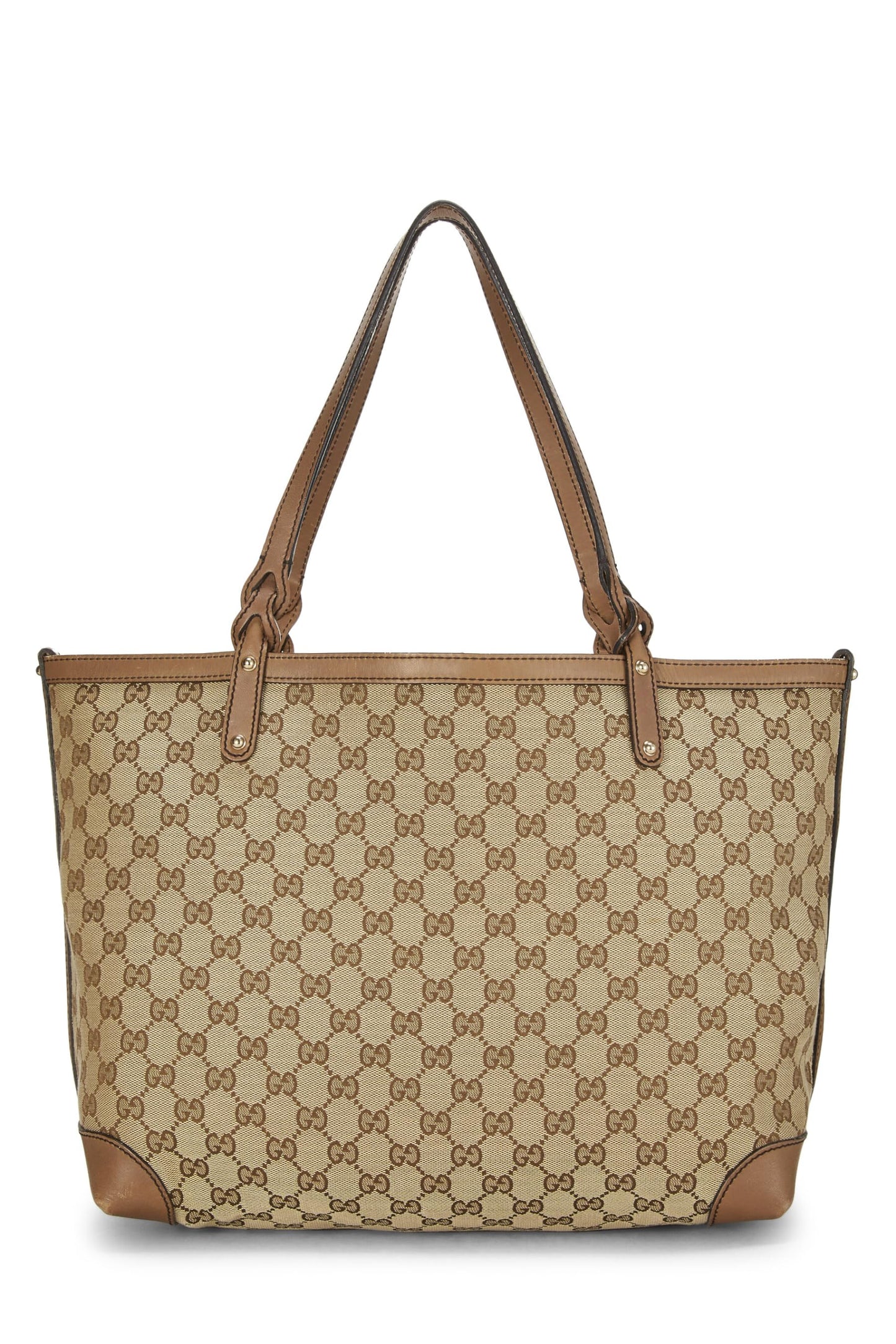 Gucci, Beige Original GG Canvas Craft Tote, Brown