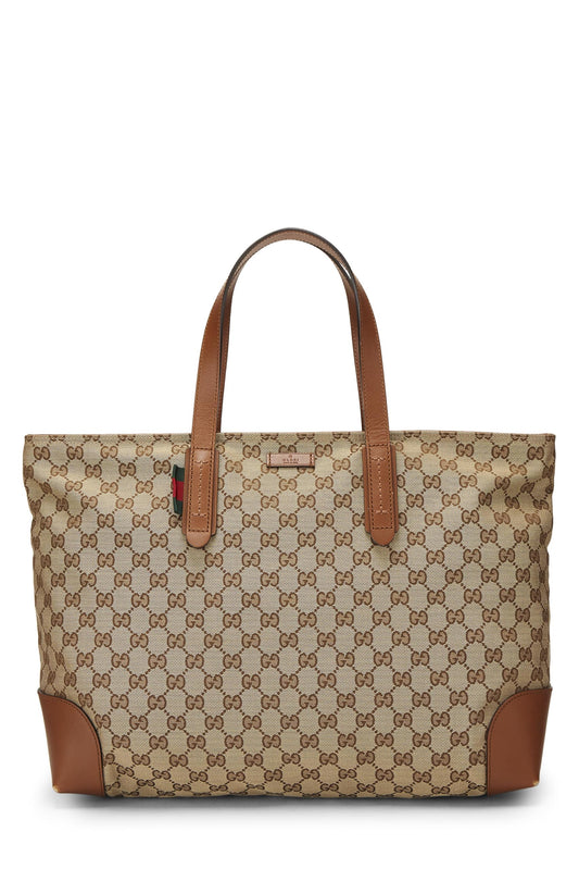 Gucci, Brown Original GG Canvas Tote, Brown