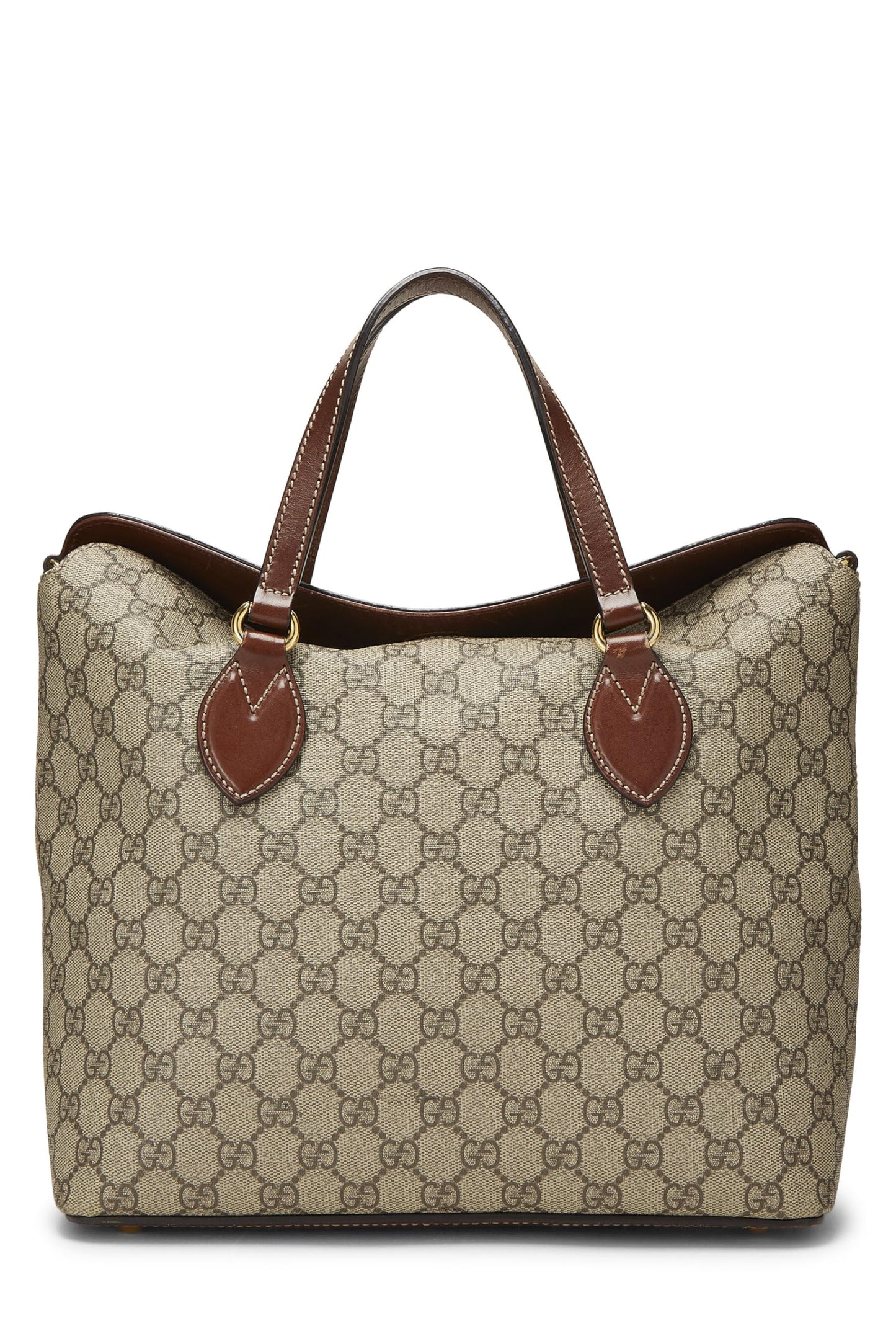 Gucci, Original GG Supreme Canvas Linea Fold Over Bag, Brown