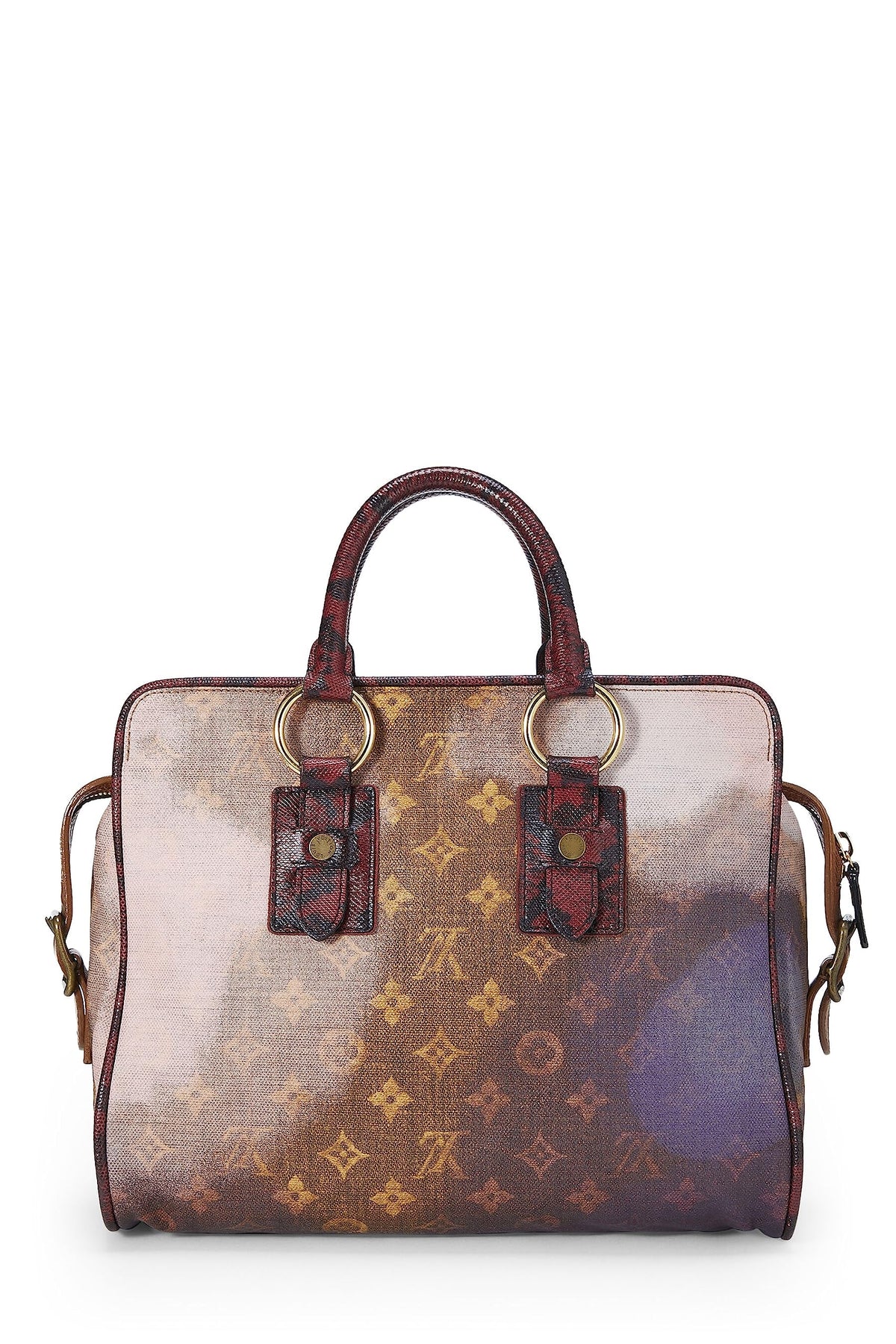 Louis Vuitton,  Richard Prince x Louis Vuitton Purple Monogram Graduate Jokes Bag, Multi