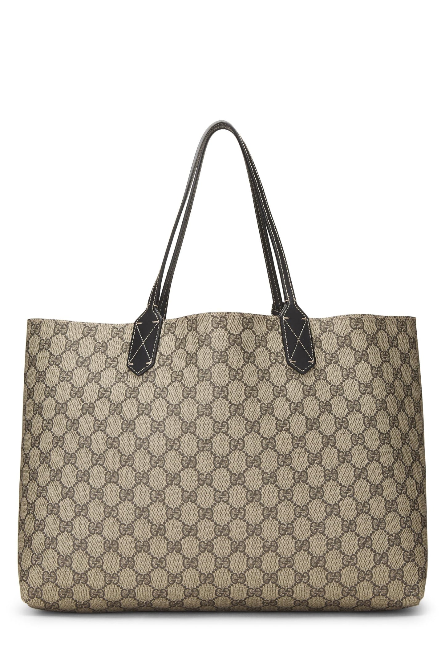 Gucci, Original GG Supreme & Black Canvas Reversible Tote, Black