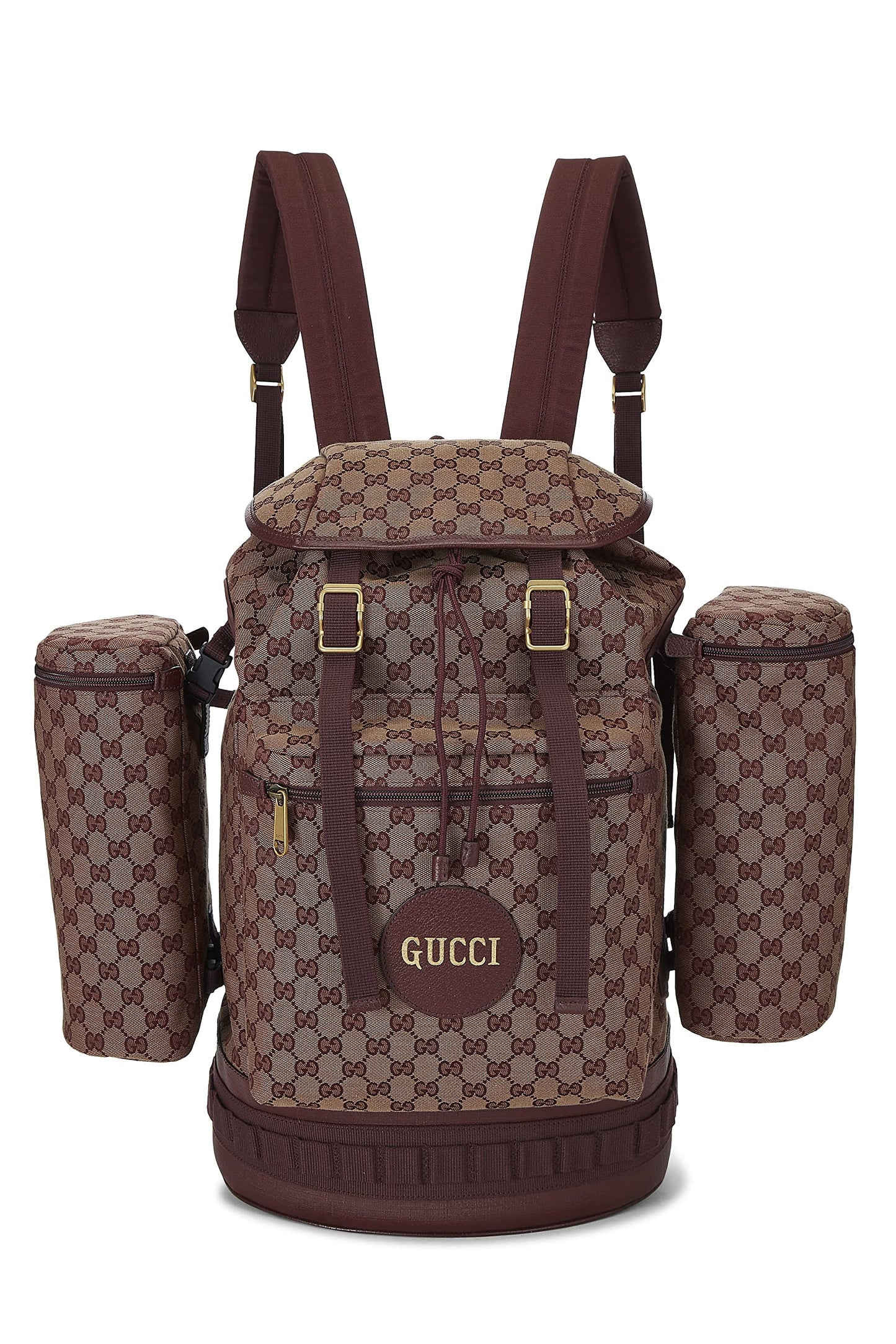 Gucci, Burgundy GG Canvas Alpina Trekking Backpack, Burgundy