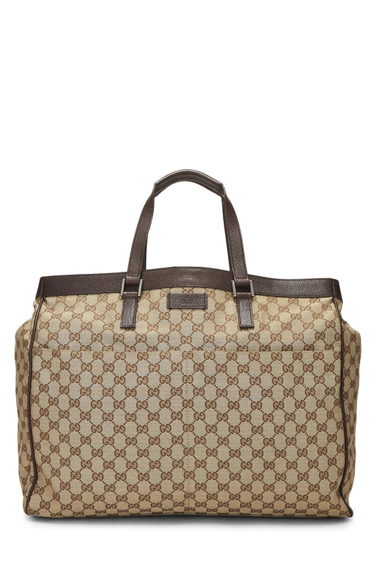 Gucci, Original GG Canvas Pocket Tote Large, Brown