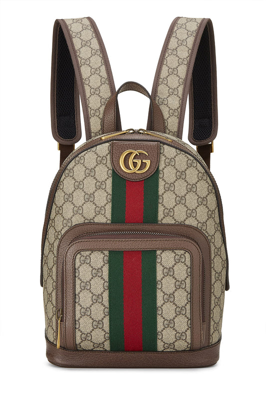 Gucci, Original GG Supreme Canvas Ophidia Backpack Small, Brown