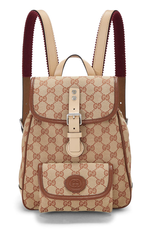 Gucci, Original GG Canvas Kids Backpack, Brown