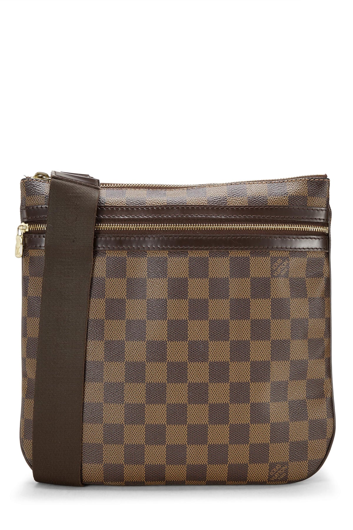 Louis Vuitton,  Damier Ebene Pochette Bosphore, Brown