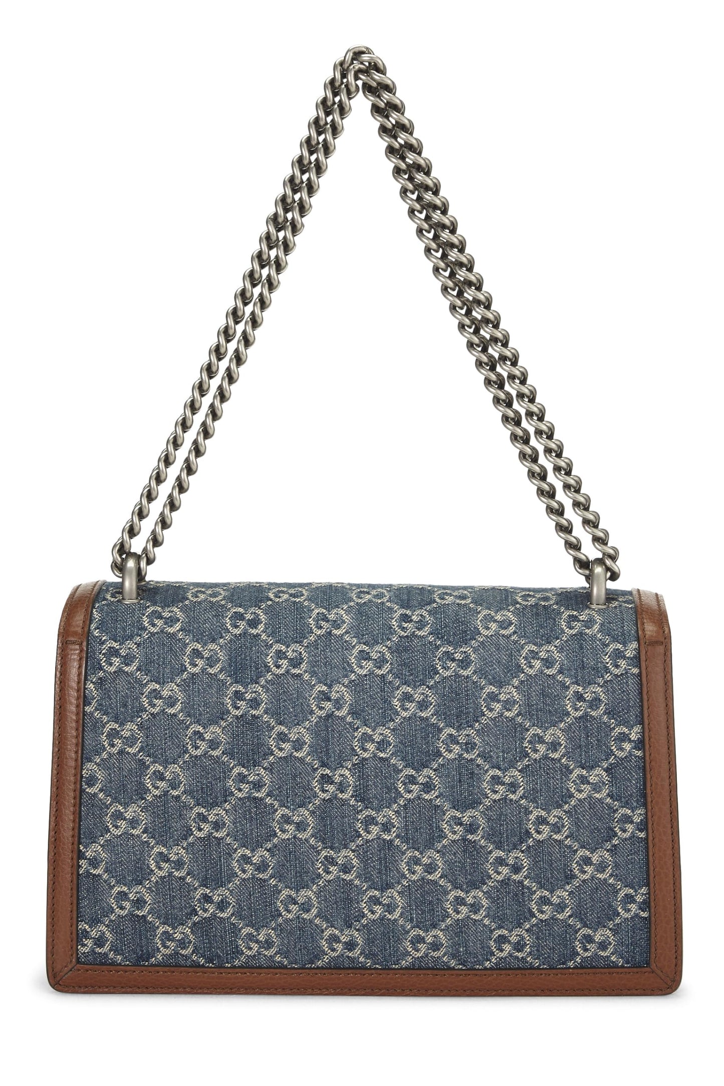 Gucci, Blue Denim Dionysus Shoulder Bag Small, Blue
