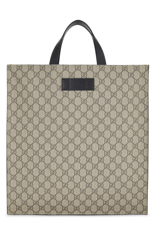 Gucci, Original GG Supreme Canvas Vertical Tote, Black