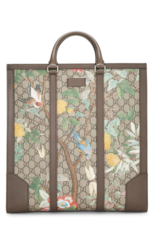 Gucci, Original GG Supreme Canvas Tian Tote Large, Brown
