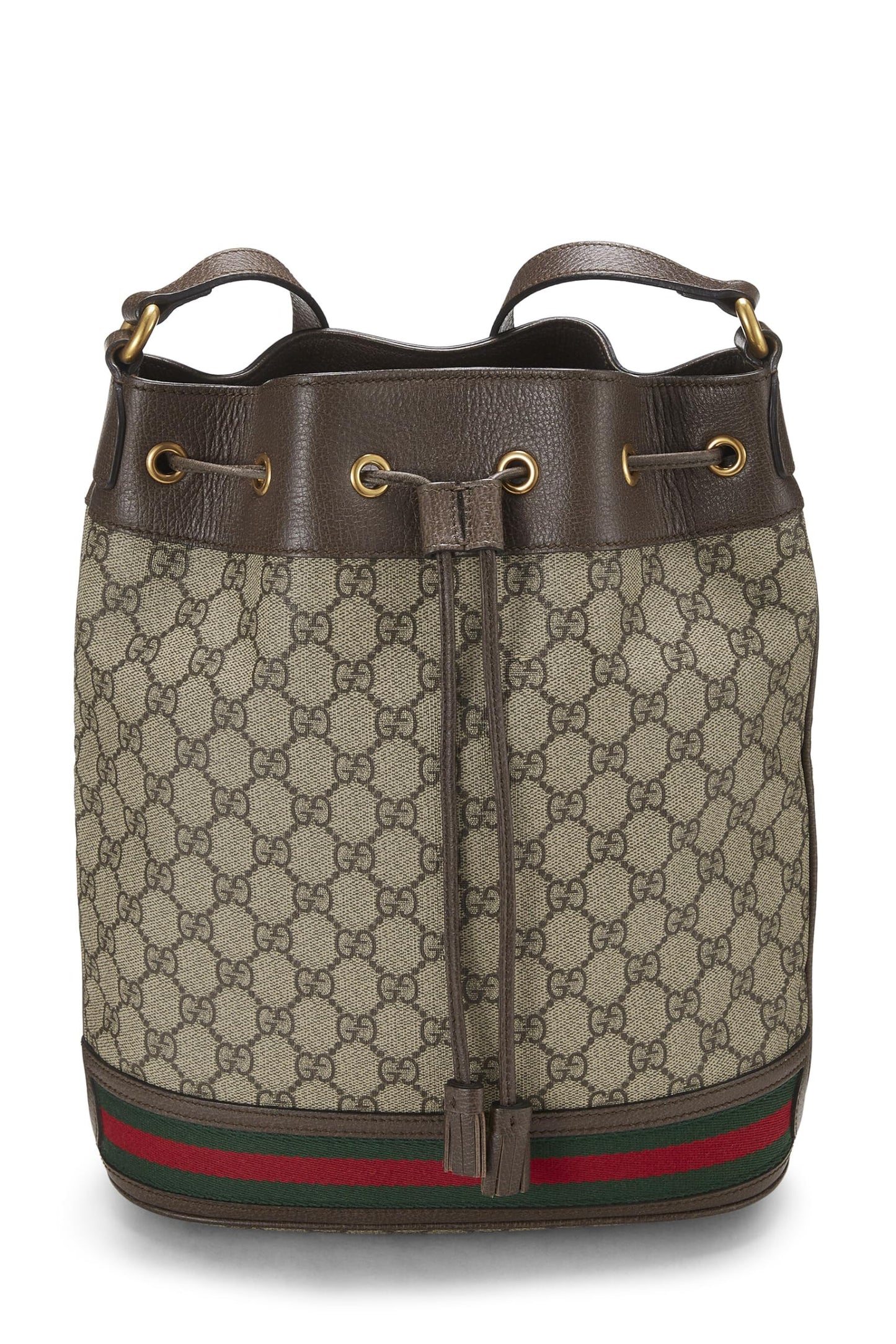 Gucci, Original GG Supreme Canvas Ophidia Bucket Bag Medium, Brown