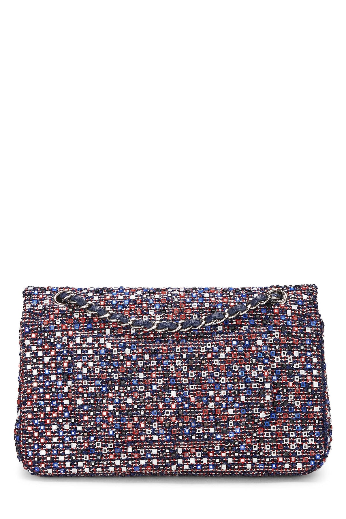Chanel,  Multicolor Tweed Classic Double Flap Medium, Multi