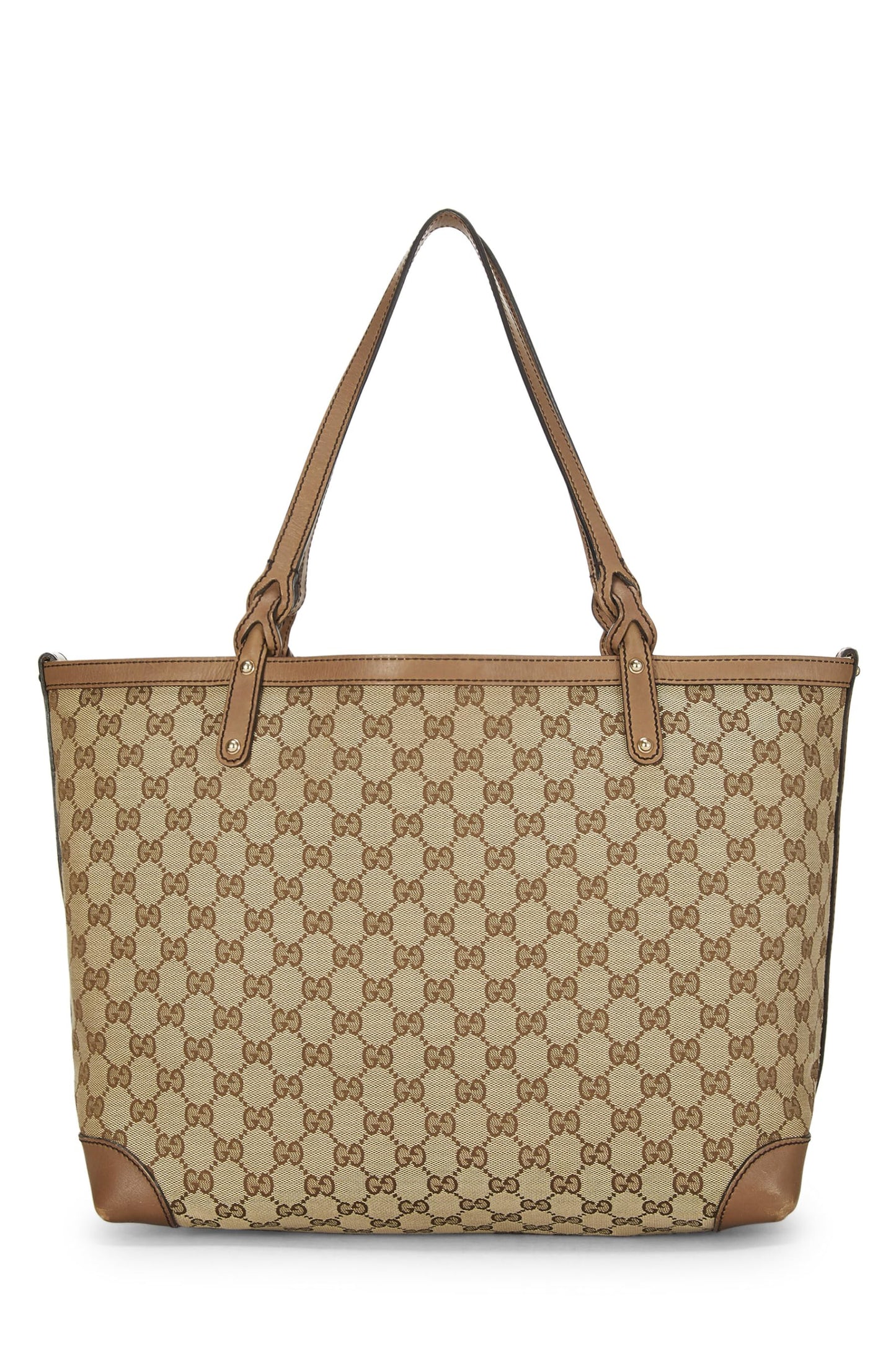 Gucci, Beige Original GG Canvas Craft Tote, Brown