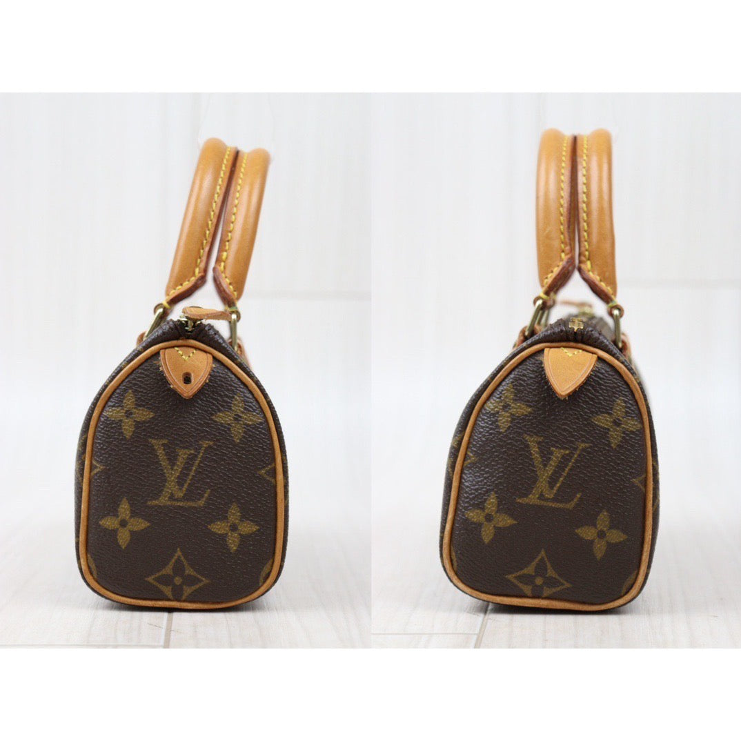 Rank AB ｜ LV Monogram Mini Speedy Handbag With Shoulder Strap｜24061106