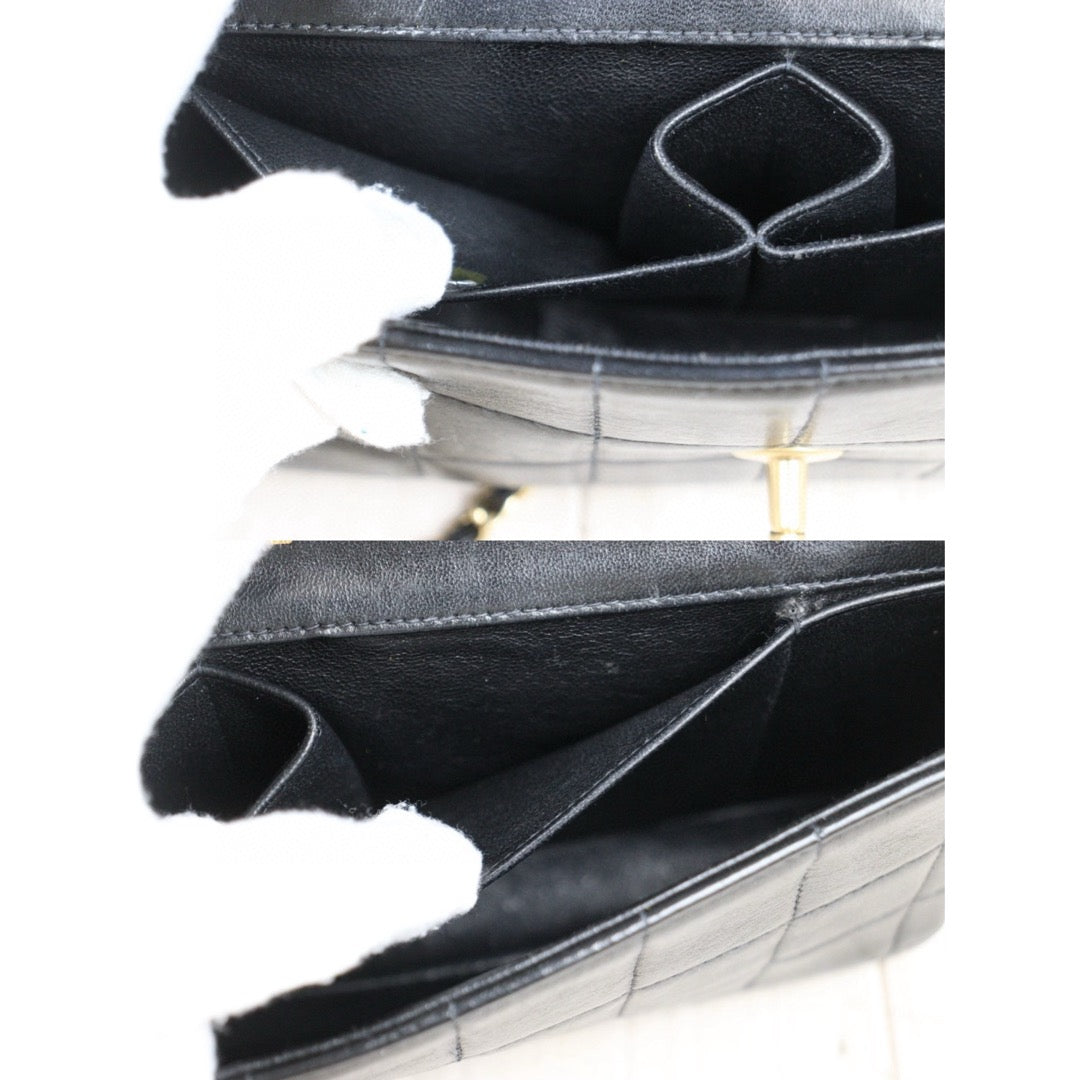 Good ( Rank AB)｜CHANEL Lambskin Baguette Black Chain Shoulder Bag  Made In 2000～2002Year｜25022016