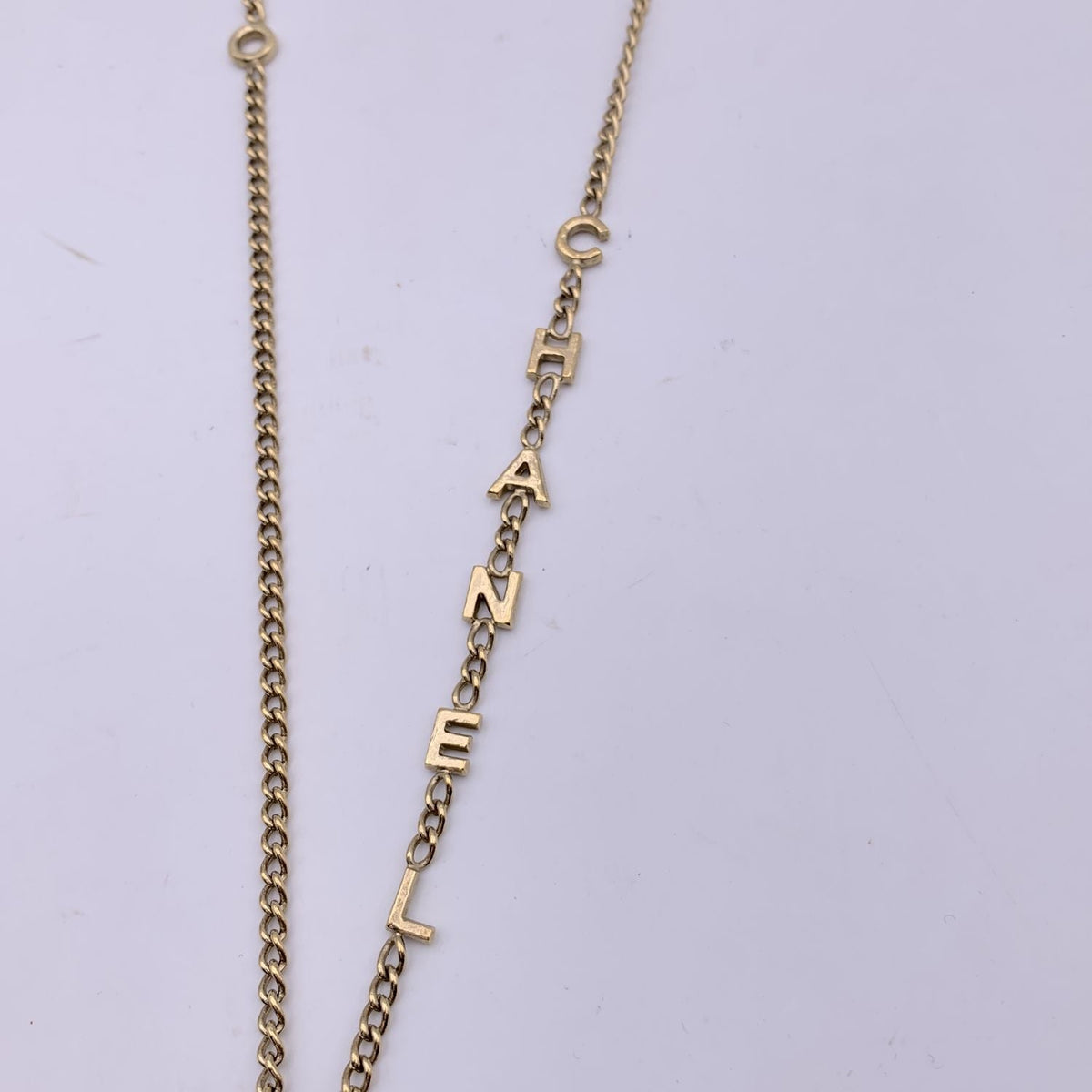 Top Quality Chanel Light Gold Metal Coco Mademoiselle Figurine Pendant Necklace