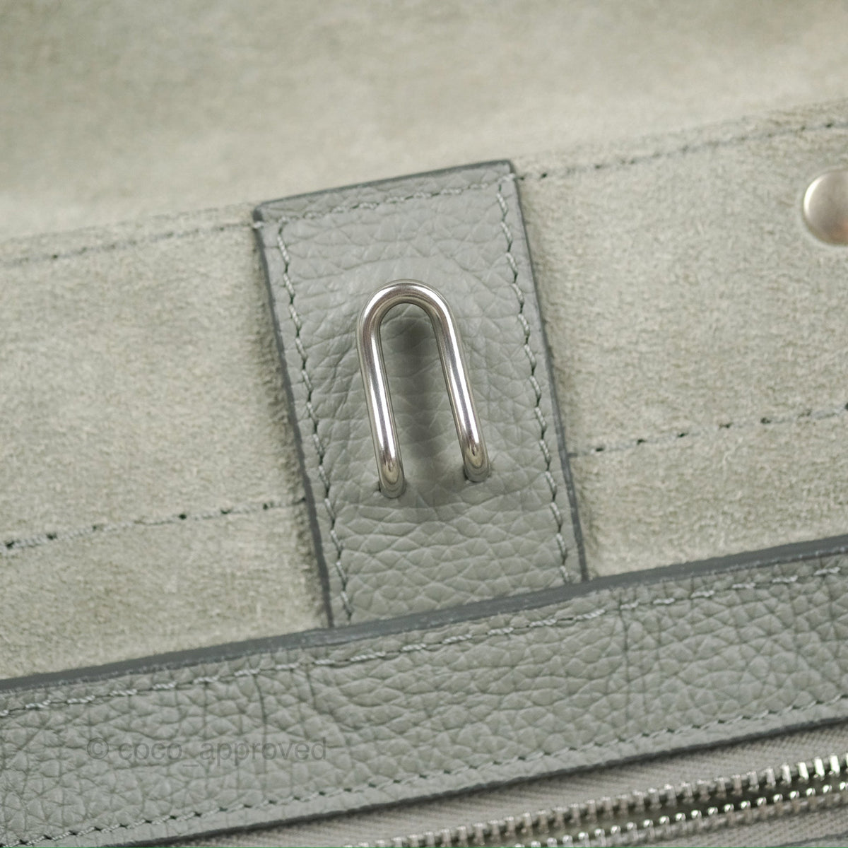 Celine Small Big Bag Grey Supple Grained Leather Silver Hardware