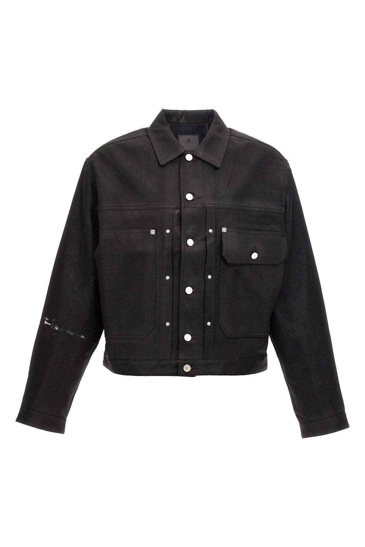 Givenchy Men Coated Denim Jacket