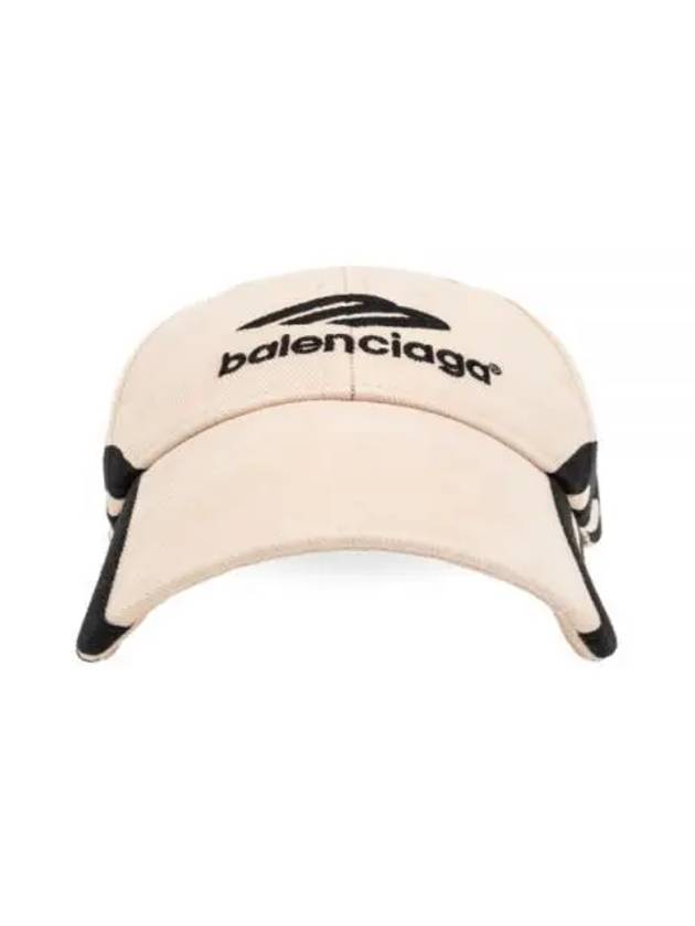 Luxury Balenciaga  3B Sports Icon Ball Cap Light Beige
