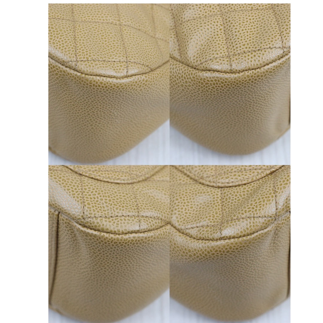 Good ( Rank AB) ｜ CHANEL Half Moon Shoulder Bag Beige Made In 2002-2003 Year  ｜24030113