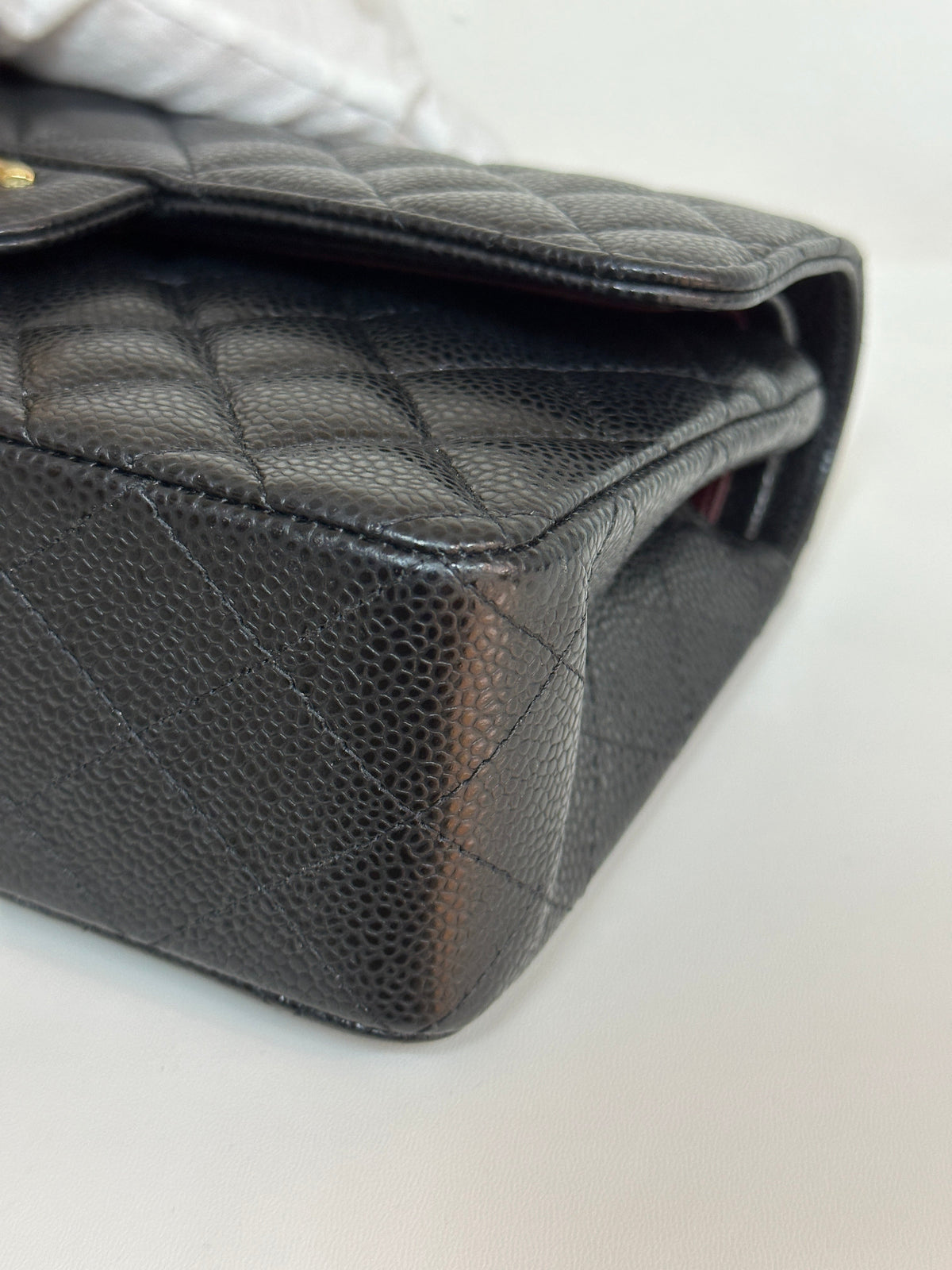 Chanel Small Classic Quilted Caviar Double Flap Bag Black