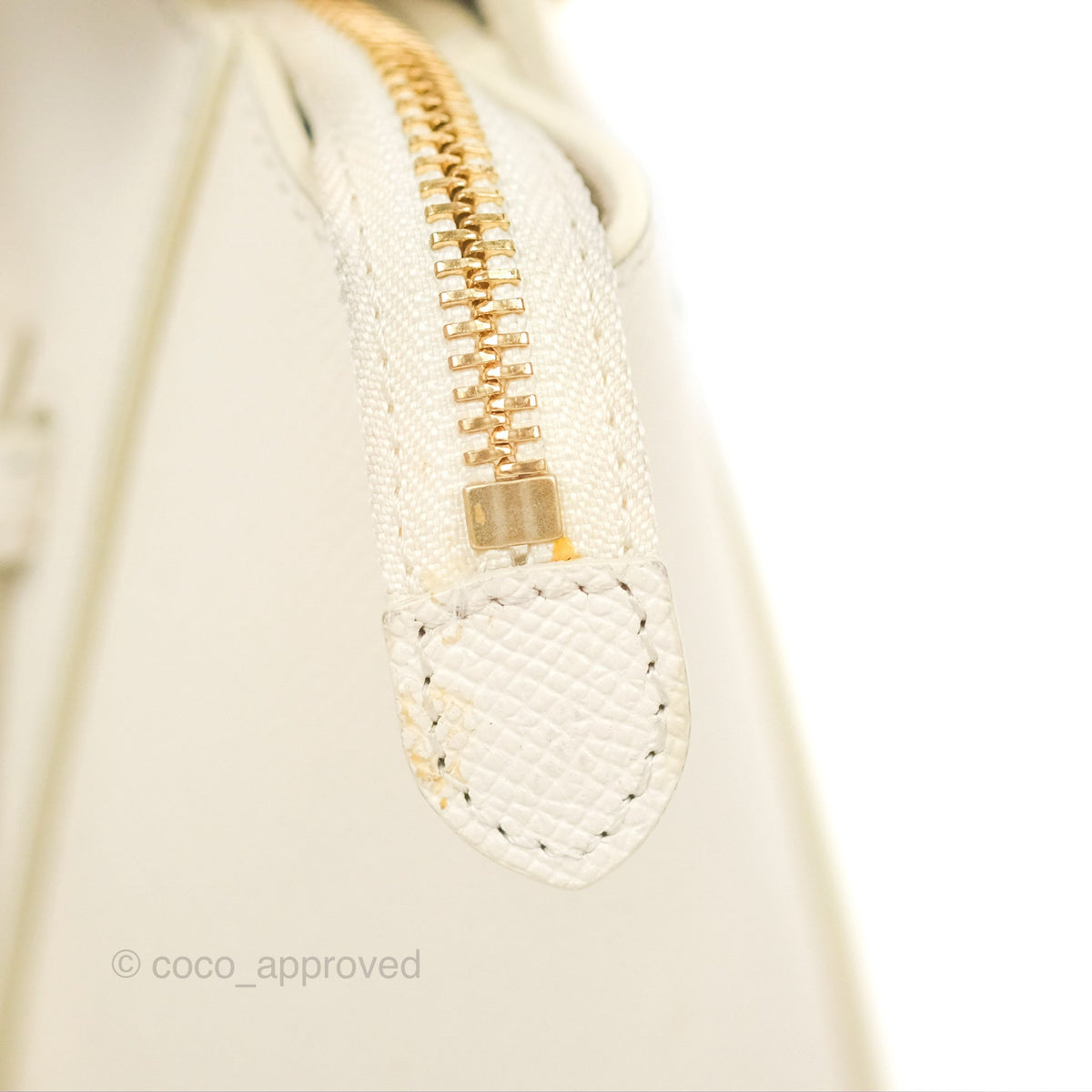 Celine Pico Belt Bag White Grained Calfskin Gold Hardware