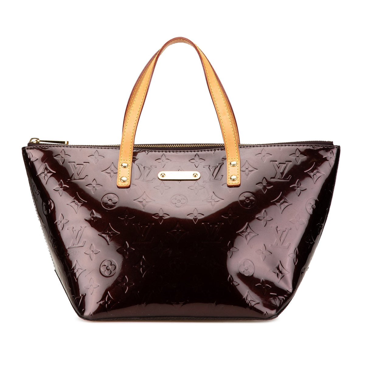 Purple Louis Vuitton Monogram Vernis Bellevue PM Handbag