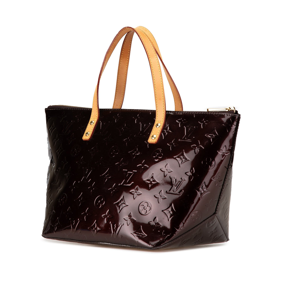 Purple Louis Vuitton Monogram Vernis Bellevue PM Handbag