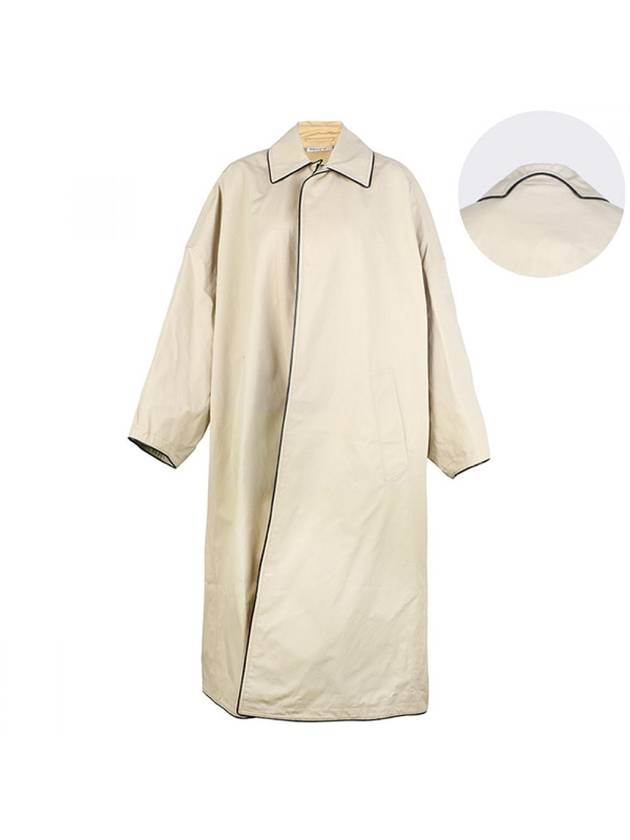 Luxury Balenciaga  Cocoon Belted Coat Beige