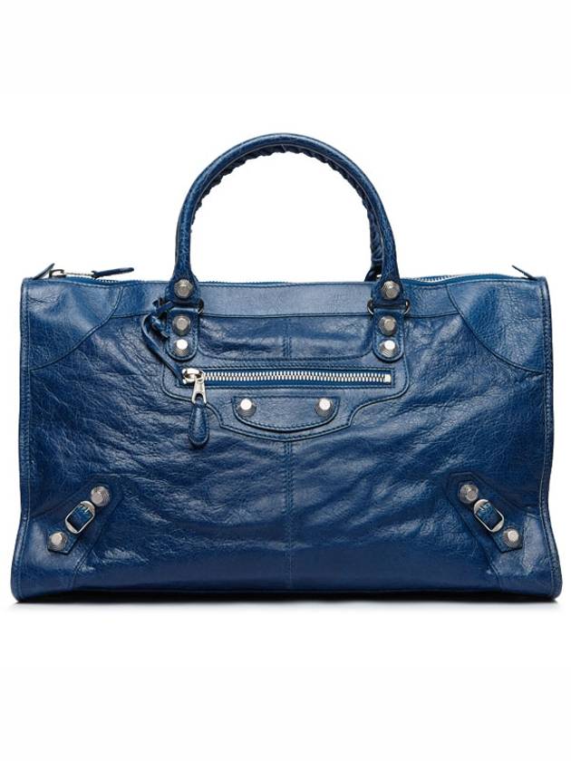 Luxury Balenciaga  Giant Work Tote Bag Blue