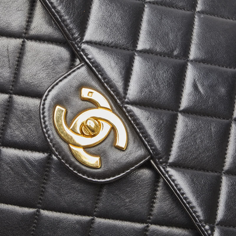 Chanel Matrases Chain Coke Chain Shoulder Bag Black G Leather  Chanel